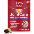 Seven Seas JointCare MAX Glucosamine Omega-3 Chondroitin Vitamins C D Manganese Zinc 30-Day Pack Supplement - Damaged Box - BBE 07/2026
