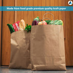 NationwidePaper 50 Extra Large Brown Paper Bags - Twisted Handles - 30x14x40cm Gift Party Sweet Bags - Damaged Box