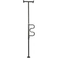 NRS Floor to Ceiling Security Pole with Curved Grab Bar - Black Finish - Support Aid Mobility Assist - Good