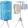 Portable Electric Clothes Dryer - 1000W Fast Drying Heated Airer Machine for Indoor Home Dorms - All Fabrics Drier - Very Good