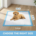 PET'S HUB Dog & Puppy Training Pads - 100 Pack - Super Absorbent, Leak-Proof, Heavy Duty, Anti-Slip Pee Mats 56x56cm - Damaged Box