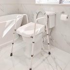 NRS Healthcare N36974 Mowbray Toilet Seat and Frame Lite - Width Adjustable - Ready Assembled - Very Good