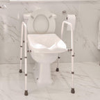 NRS Healthcare N36974 Mowbray Toilet Seat and Frame Lite - Width Adjustable - Ready Assembled - Very Good