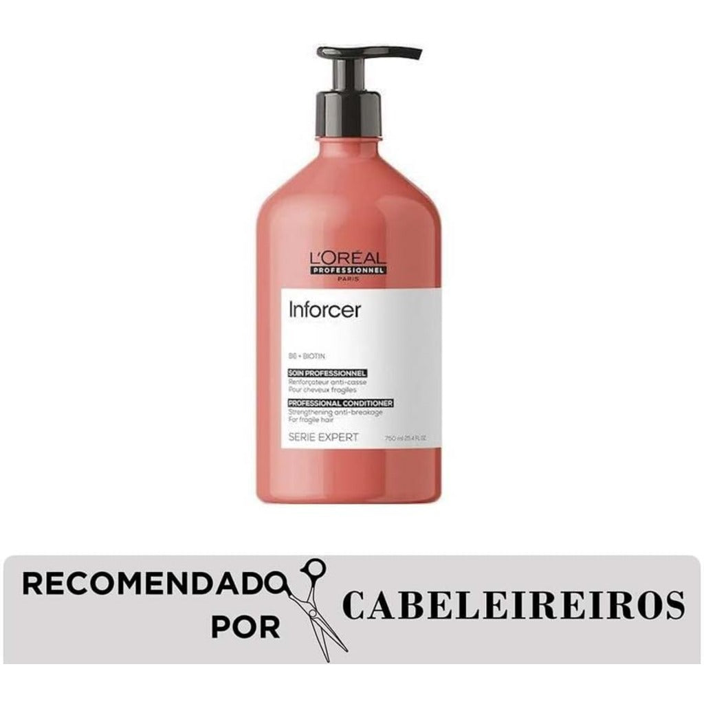 L'Oreal Serie Expert Inforcer Conditioner 750ml - Hair Strengthening Vitamin B6 Biotin Treatment - New