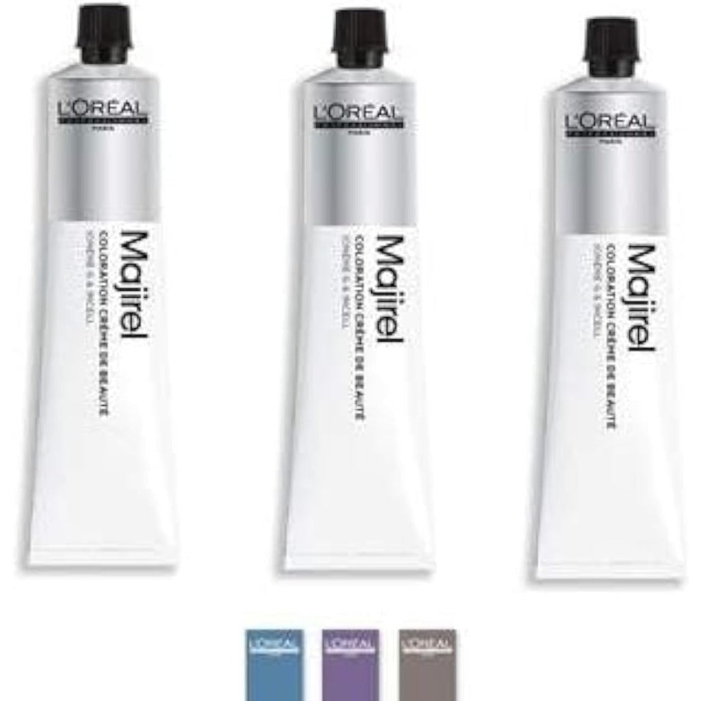 L'Oreal Majirel Permanent Hair Dye No. 6 Dark Blonde 3 x 50ml Professional Colour Cream - Damaged Box