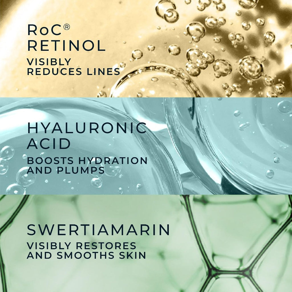 RoC Derm Correxion Contour Cream - Firming Moisturiser Face & Neck with Retinol - 50ml Anti-Aging Cream - Damaged Box