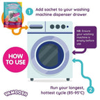 Vamoosh 6-in-1 Washing Machine Cleaner - Pink Grapefruit Scent - Hair Odour Limescale Removal - Antibacterial Deep Clean - 2 Sachets - Damaged Box