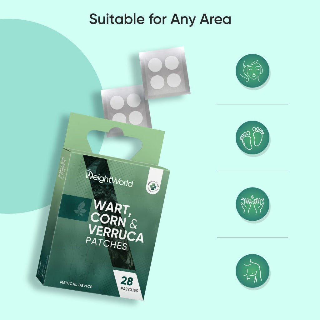 Wart & Corn Remover Patches - 28 Pack - Salicylic Acid Treatment for Hands & Feet - Verruca Removal Pads - Damaged Box