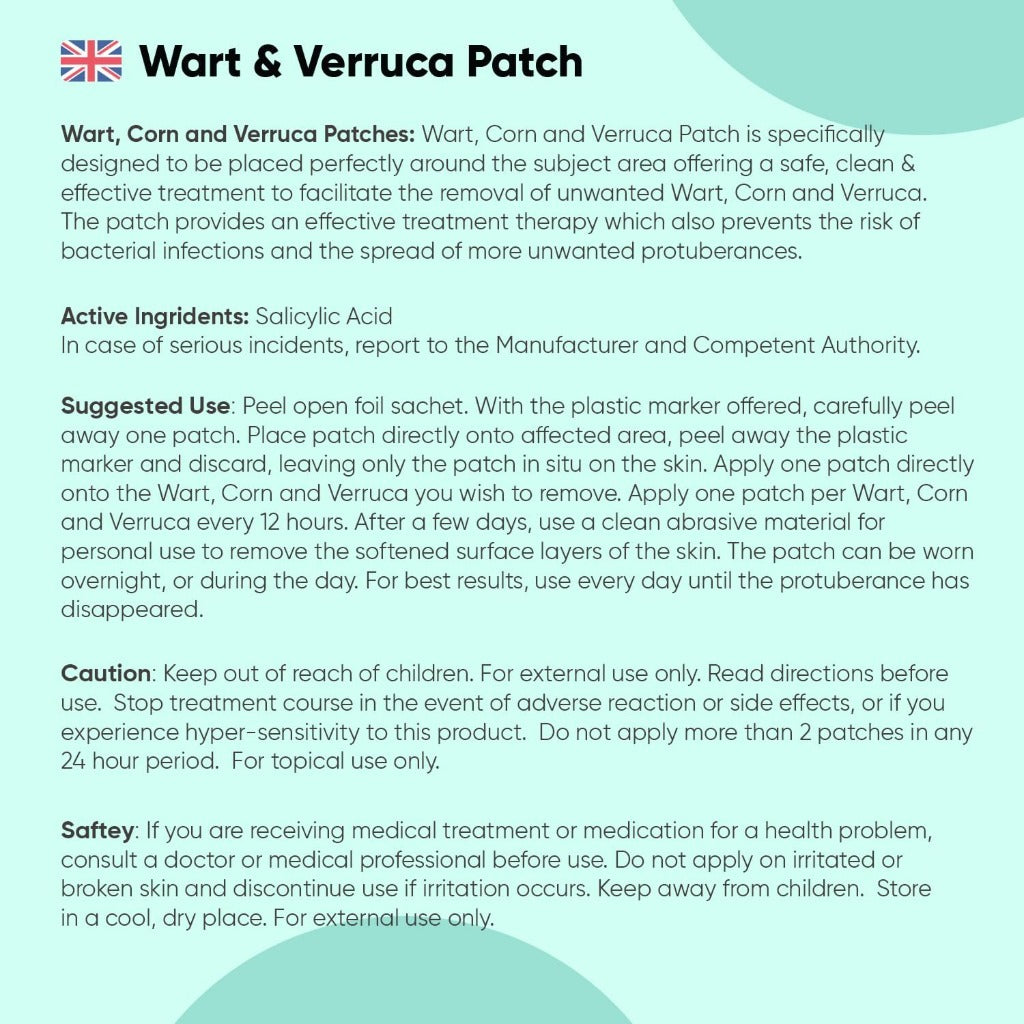 Wart & Corn Remover Patches - 28 Pack - Salicylic Acid Treatment for Hands & Feet - Verruca Removal Pads - Damaged Box