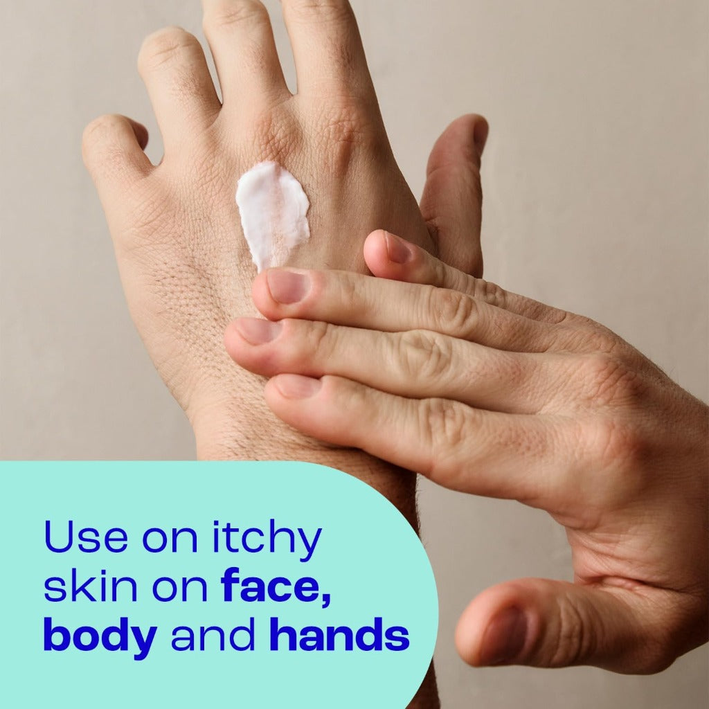 E45 Itch Relief Cream 100g - Anti-Itch Eczema Dermatitis Skin Irritation Relief - Non-Greasy Soothing Cream - Very Good - BBE 06/2027