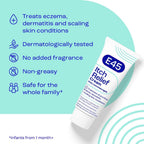 E45 Itch Relief Cream 100g - Anti-Itch Eczema Dermatitis Skin Irritation Relief - Non-Greasy Soothing Cream - Very Good - BBE 06/2027