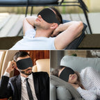 Gritin Blackout Sleep Mask - Zero Pressure 3D Ergonomic Eye Mask for Men Women - Ultra Soft Travel Nap - Very Good