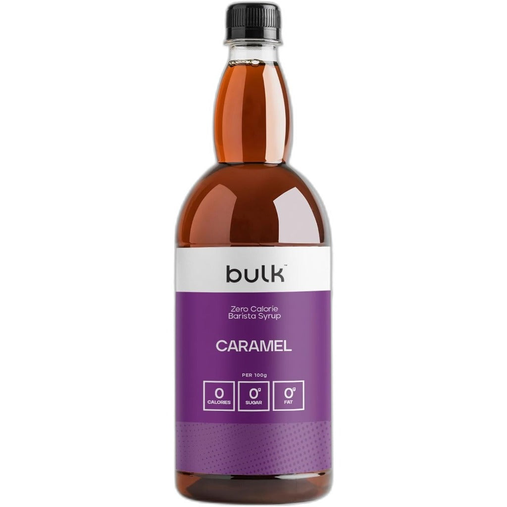 Bulk Zero Calorie Barista Syrup - Caramel 1 Litre - Sugar Free Vegan Coffee Tea Protein Shake Dessert Sweetener - New - BBE 03/2027