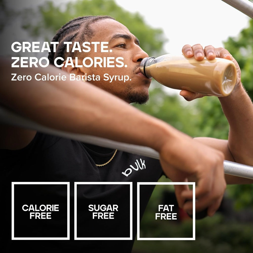 Bulk Zero Calorie Barista Syrup - Caramel 1 Litre - Sugar Free Vegan Coffee Tea Protein Shake Dessert Sweetener - New - BBE 03/2027