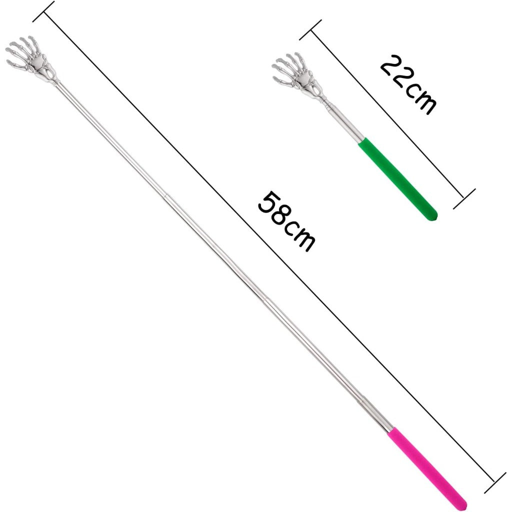 KUUQA 5 Pack Telescopic Back Scratcher, Portable Handheld Massage Stick Extendable Back Massager Tool (Color Random) - Very Good