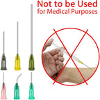 TRUEIN Colostrum Syringe Kit - 24 Pcs 1ml 3ml 5ml 10ml 20ml Plastic Syringes with Blunt Needles & Caps for Labs - Damaged Box