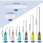 TRUEIN Colostrum Syringe Kit - 24 Pcs 1ml 3ml 5ml 10ml 20ml Plastic Syringes with Blunt Needles & Caps for Labs - Damaged Box