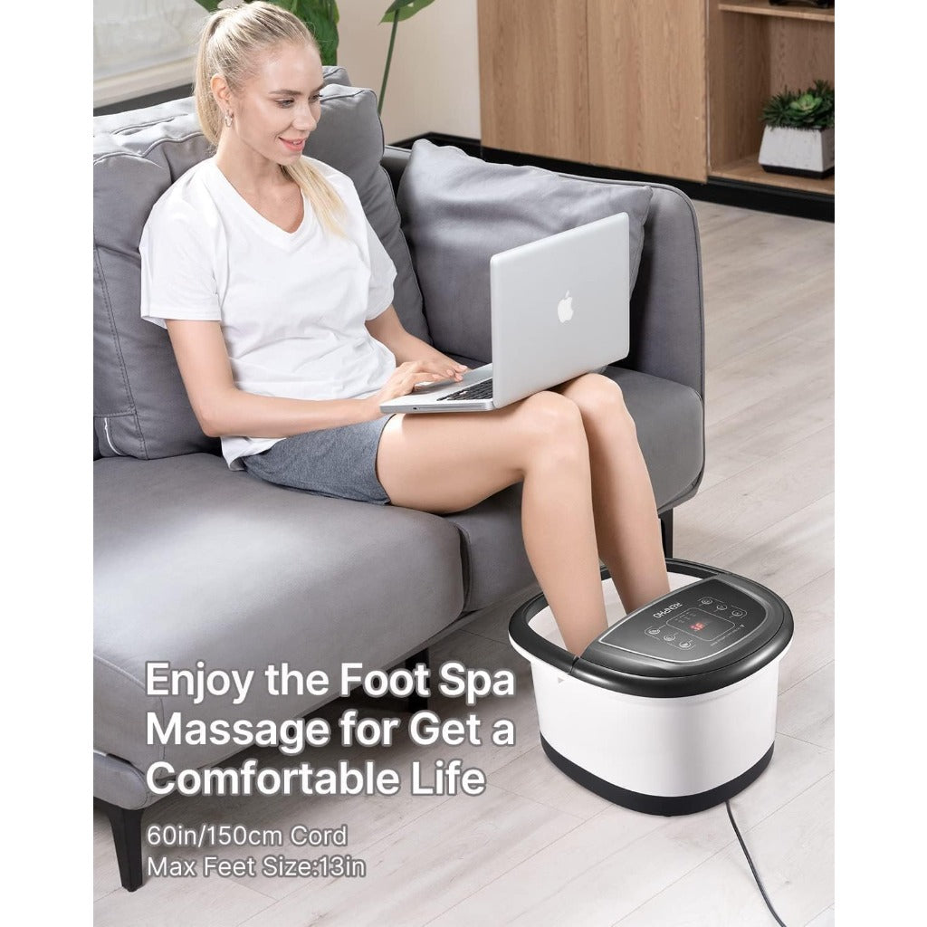 RENPHO Foot Spa Massager with Heater - Foot Bath Machine - Black - Relaxation & Circulation - Good