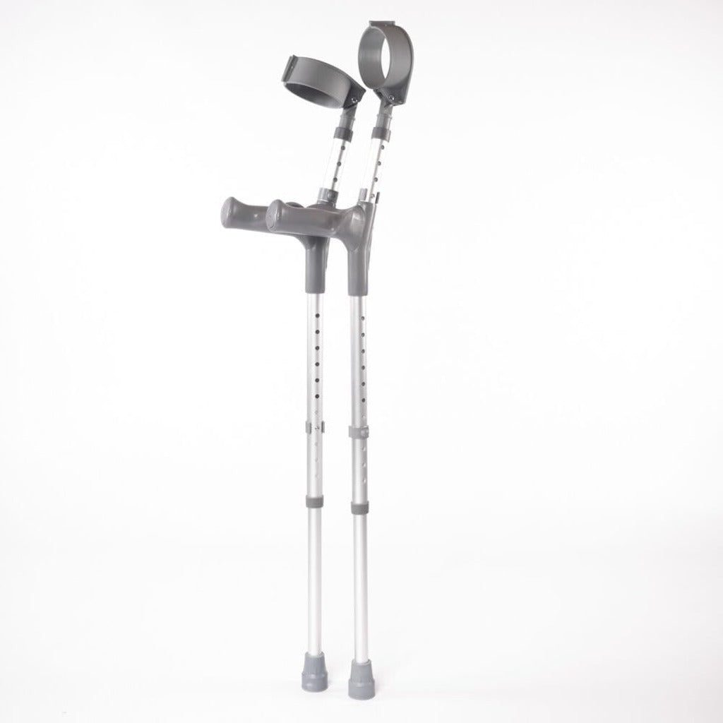 NRS Double Adjustable Crutches - Regular Height - Comfy Handle - Pair - Mobility Aid Walking Support - Good