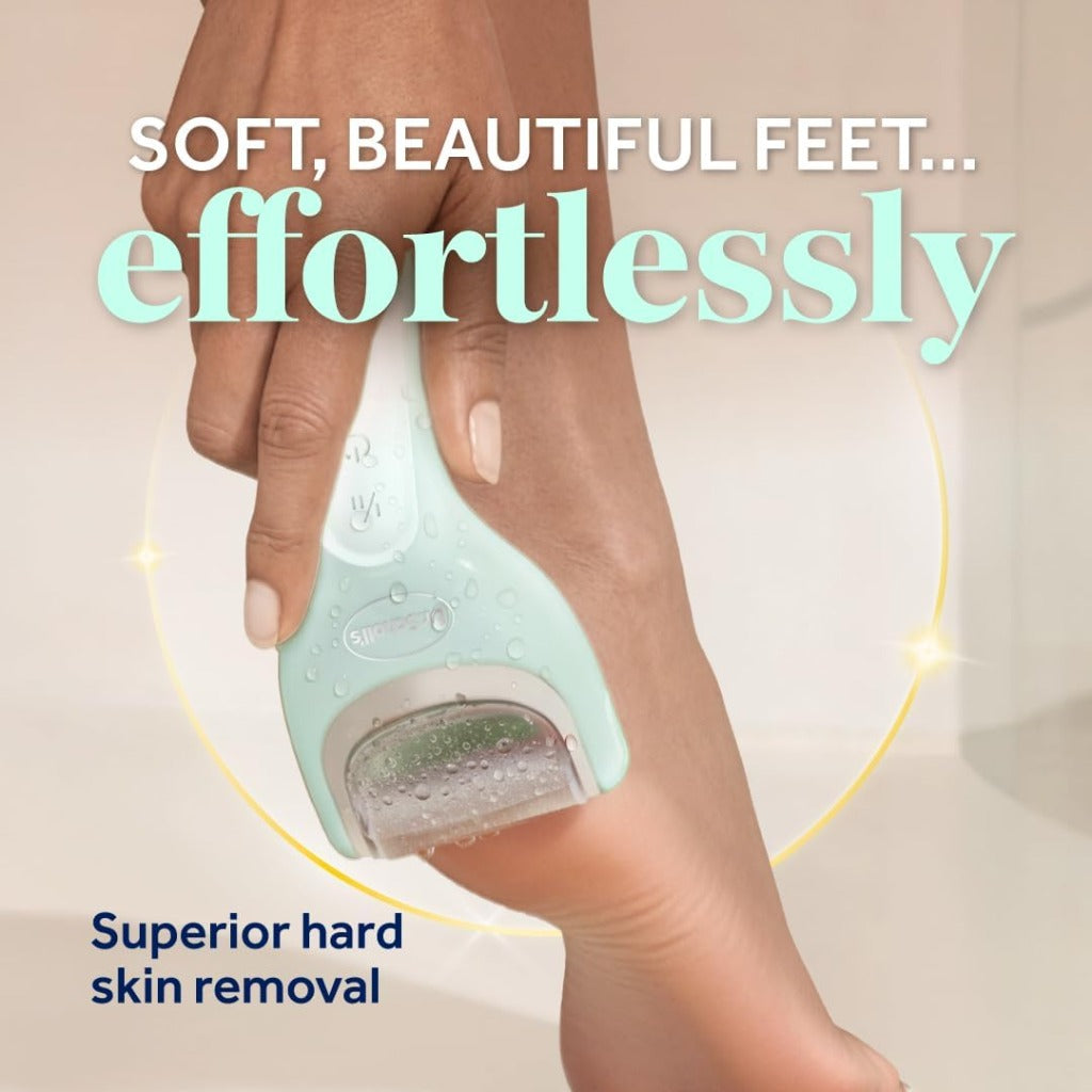 Dr. Scholl's Pedi Perfect Pro Electric Foot Callus Remover - Rechargeable Hard Skin Remover Kit with 3 Roller Heads, Waterproof - Damaged Box