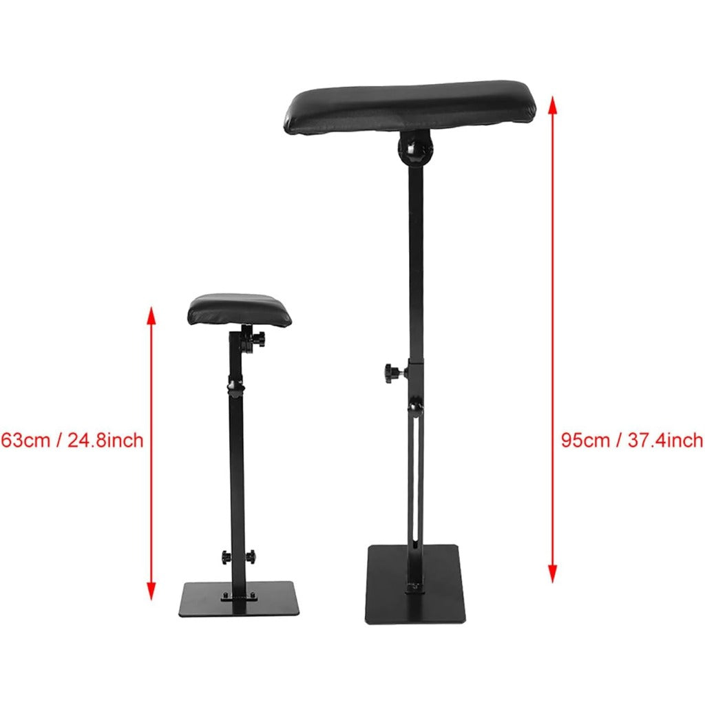 Tattoo Armrest Height Adjustable, Professional Leg Rest for Tattoo Studios and Beauty Salons, 63-95 cm - New