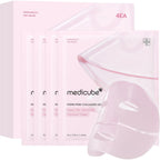 medicube Jelly Gel Mask - Salmon DNA PDRN Pink Collagen - Hydrating Face Masks - 4 Pack Skincare - Damaged Box