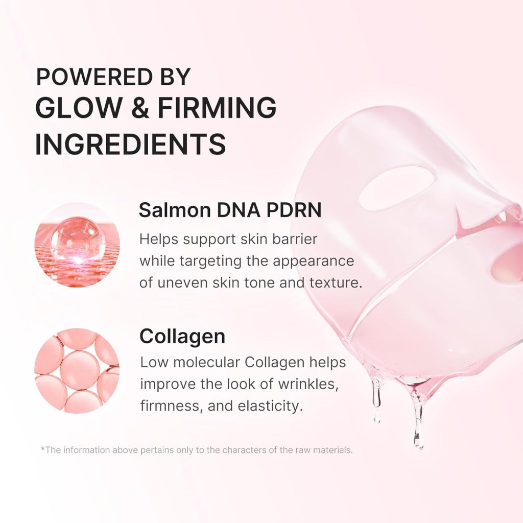 medicube Jelly Gel Mask - Salmon DNA PDRN Pink Collagen - Hydrating Face Masks - 4 Pack Skincare - Damaged Box