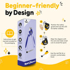 Thunderpaws Dog Nail Clippers - Professional-Grade Pet Claw Trimmers with Safety Guard & Lock - Medium to Large Breeds - Blue - LED Light - Damaged Box