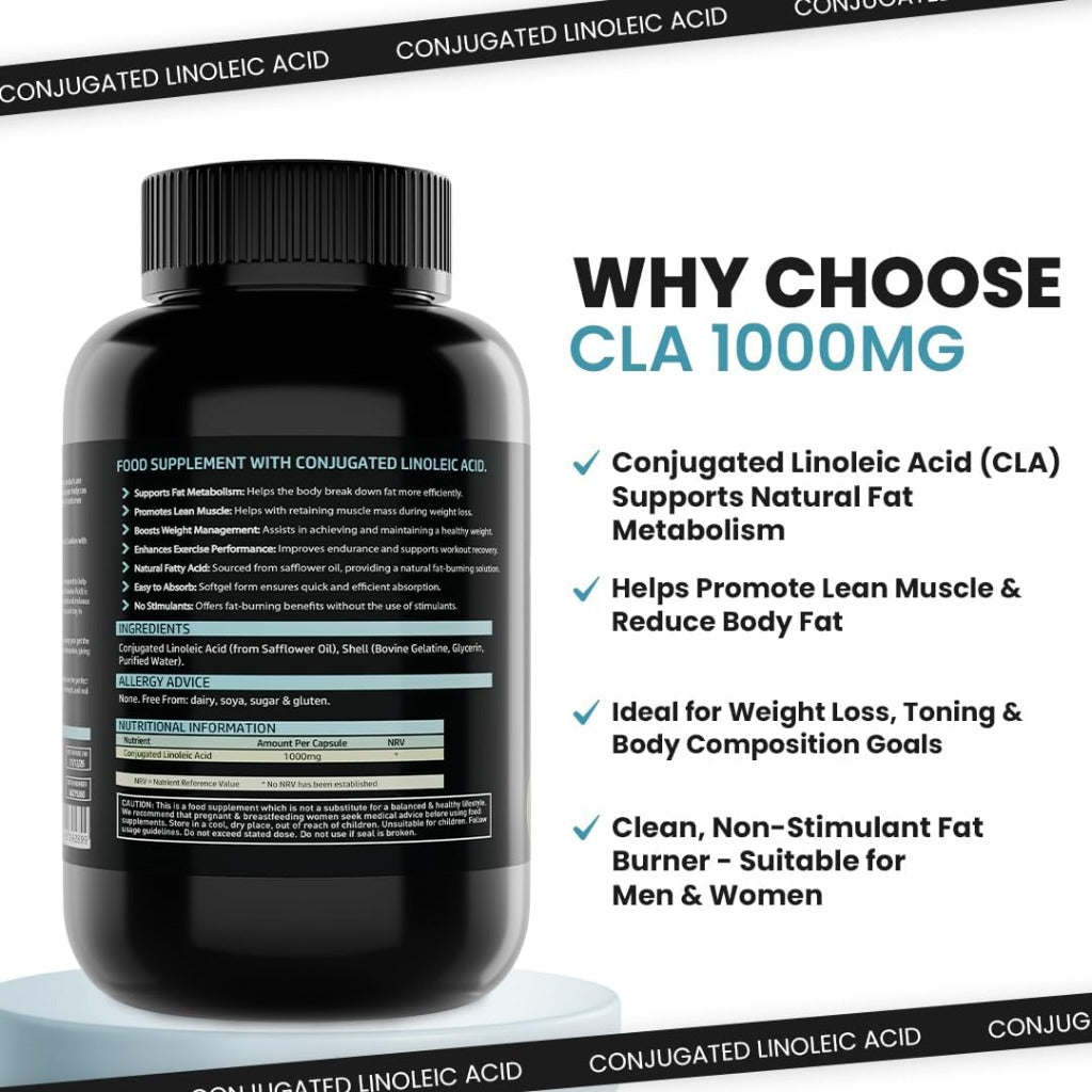 NutriVolv CLA Softgels 1000mg 180 Capsules - Conjugated Linoleic Acid Diet Weight Loss Supplement Fat Burner - New - BBE 12/2026