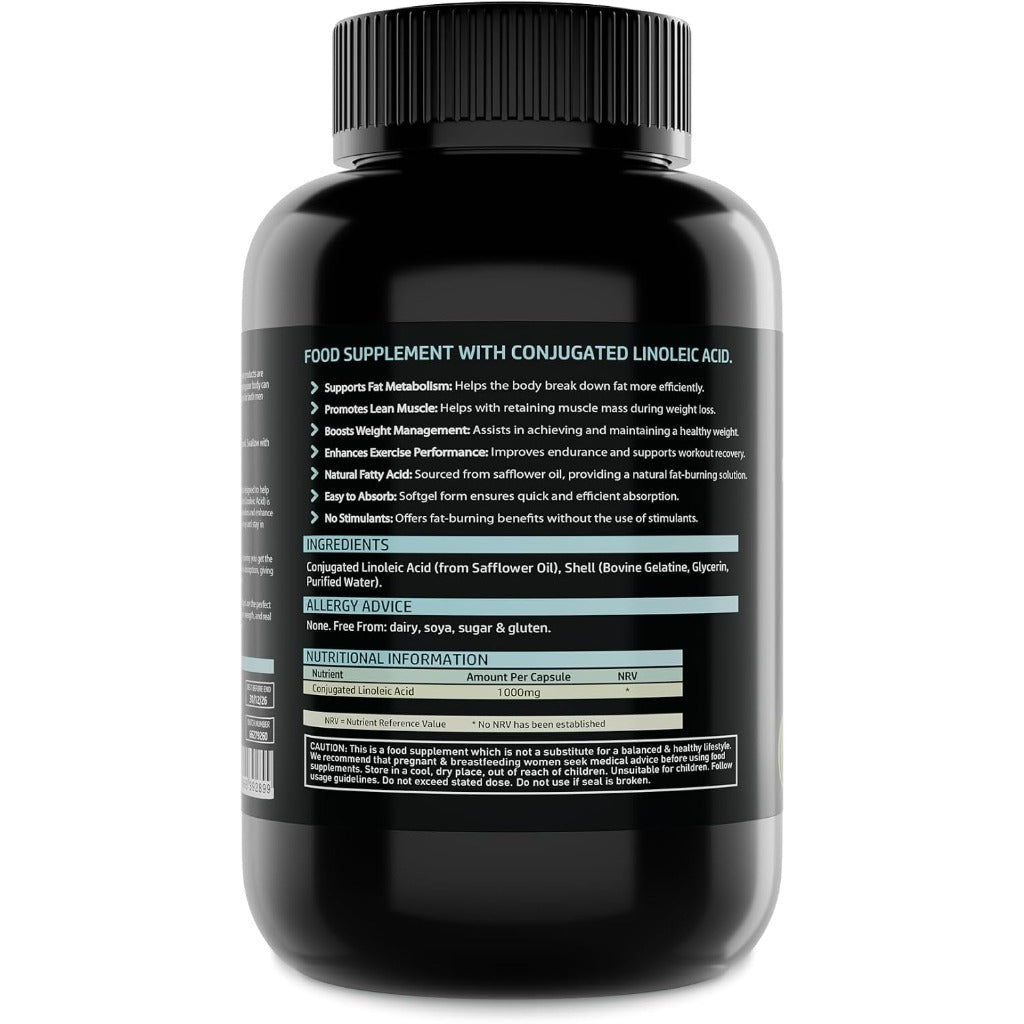 NutriVolv CLA Softgels 1000mg 180 Capsules - Conjugated Linoleic Acid Diet Weight Loss Supplement Fat Burner - New - BBE 12/2026