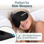 MyHalos Blackout Sleep Mask - Zero Pressure Eye Mask for Sleeping - Travel Comfort - Like New