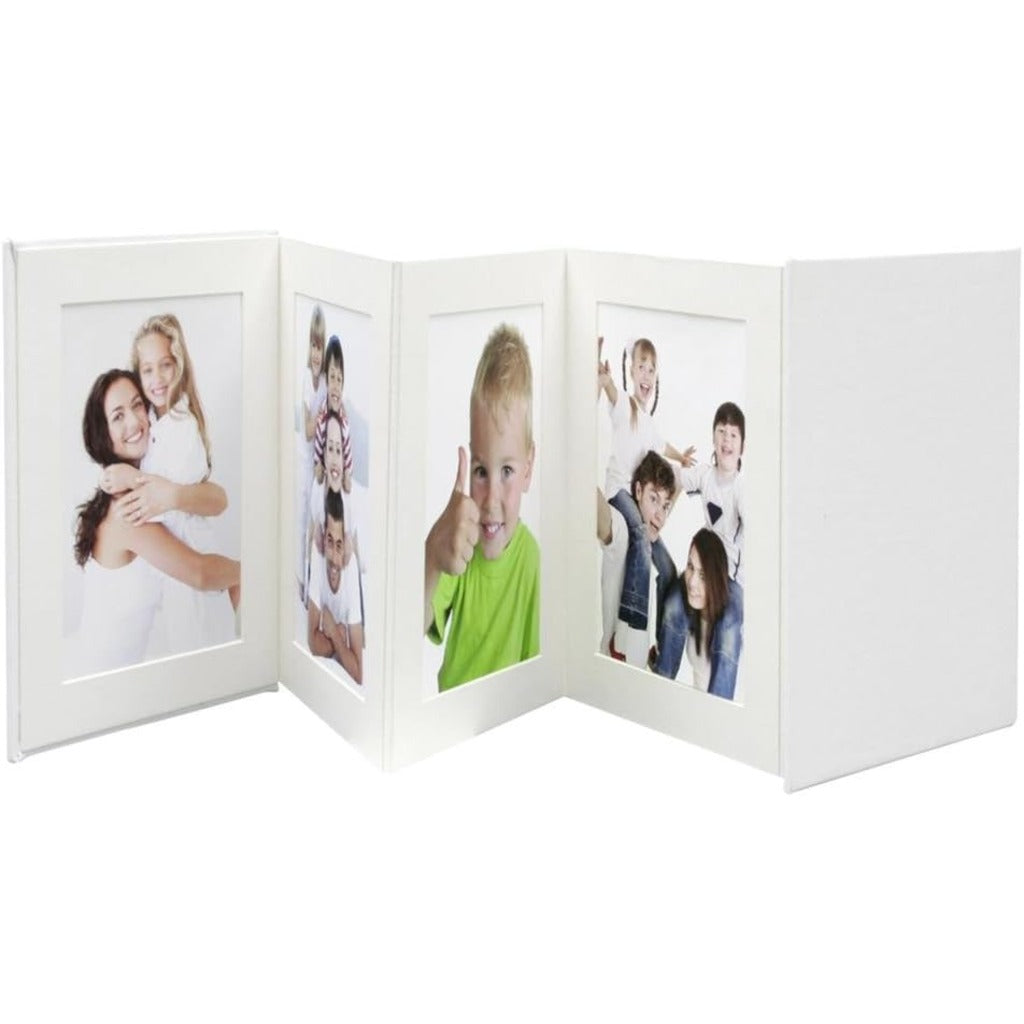DEKNUDT White Leopard Photo Frame - 8x10 Inch Picture - Animal Print Decor - 15mm Depth - Damaged Box