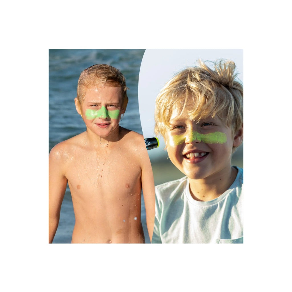 Sun Zapper Zinc Stick SPF 50+ Sunscreen - 4 Pack - Pink Blue Green Yellow - 0.42 oz Sun Protection Face Body - New - BBE 01/2028