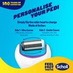 Scholl ExpertCare 2-in-1 File & Smooth Dual Speed Electric Foot File Pedi Hard Skin Callus Removal Battery Operated - Damaged Box