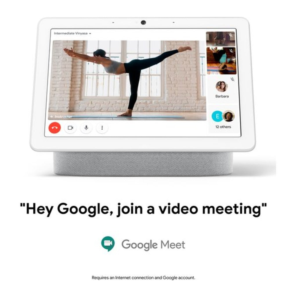 Google Nest Hub Max Smart Display - Google Assistant - Chalk - Home Control Speaker - New