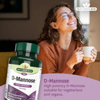 Natures Aid D-Mannose 1000mg Supplement - 60 Tablets - Urinary Tract Support - New - BBE 09/2026