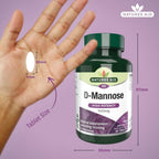 Natures Aid D-Mannose 1000mg Supplement - 60 Tablets - Urinary Tract Support - New - BBE 09/2026