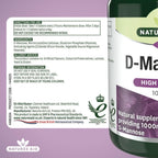 Natures Aid D-Mannose 1000mg Supplement - 60 Tablets - Urinary Tract Support - New - BBE 09/2026