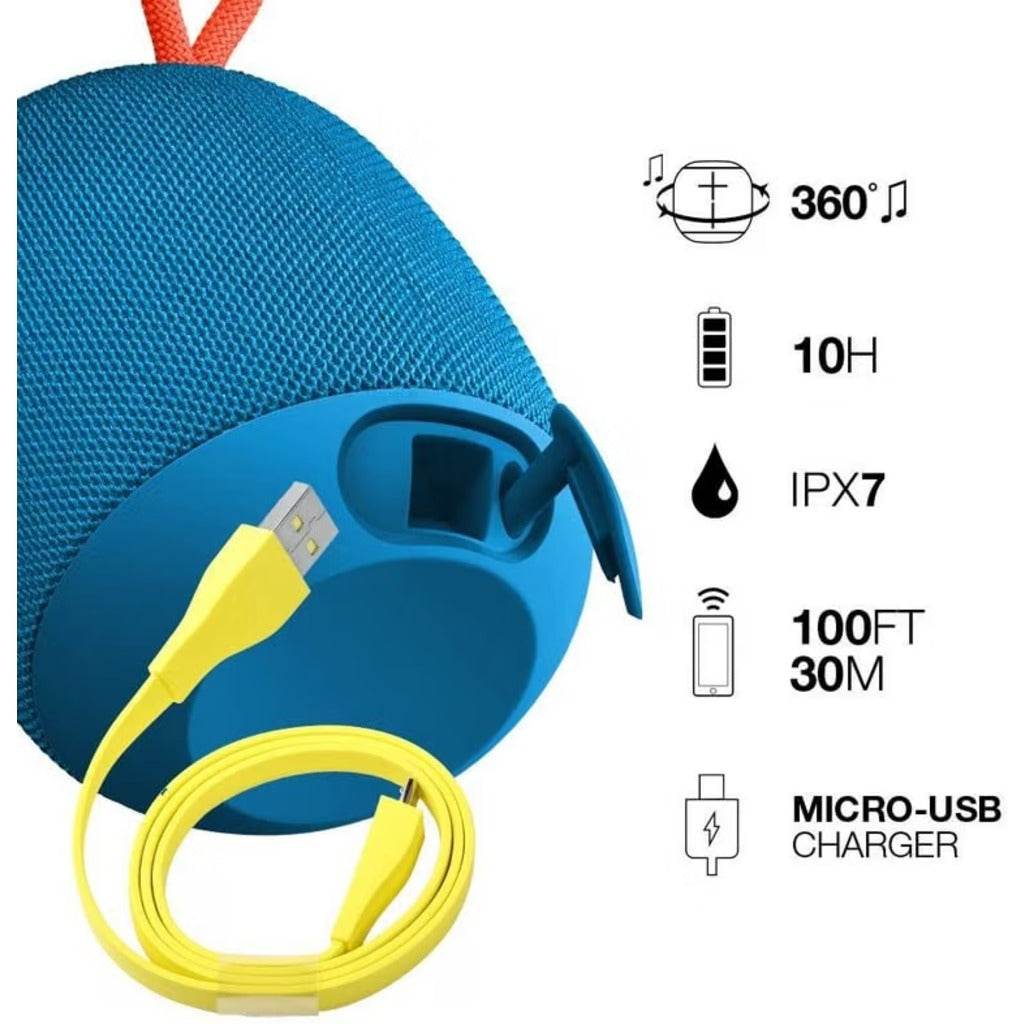 Wonderboom Portable Bluetooth Speaker Waterproof Outdoor Wireless Audio Speaker - New