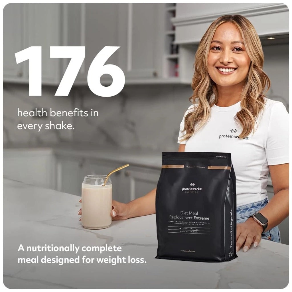 Protein Works Diet Meal Replacement Extreme - Banana Smooth Sundae - 2kg Protein Powder Shake - New - BBE 03/2027