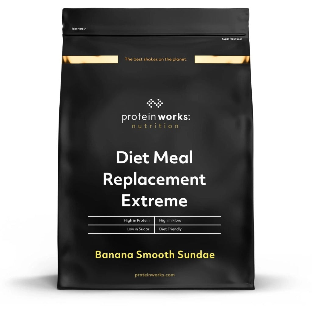 Protein Works Diet Meal Replacement Extreme - Banana Smooth Sundae - 2kg Protein Powder Shake - New - BBE 03/2027