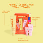 BYOMA Star Power Brightening Trio Skincare Set - Face Care Gift Pack - 5ml 60ml 15ml Serums & Moisturiser - New