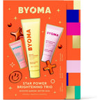 BYOMA Star Power Brightening Trio Skincare Set - Face Care Gift Pack - 5ml 60ml 15ml Serums & Moisturiser - New