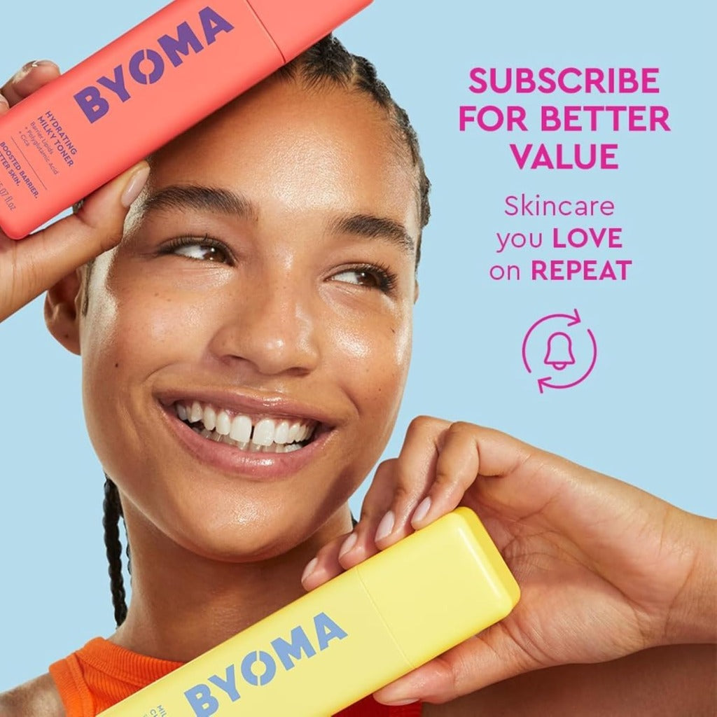 BYOMA Star Power Brightening Trio Skincare Set - Face Care Gift Pack - 5ml 60ml 15ml Serums & Moisturiser - New