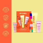 BYOMA Star Power Brightening Trio Skincare Set - Face Care Gift Pack - 5ml 60ml 15ml Serums & Moisturiser - New