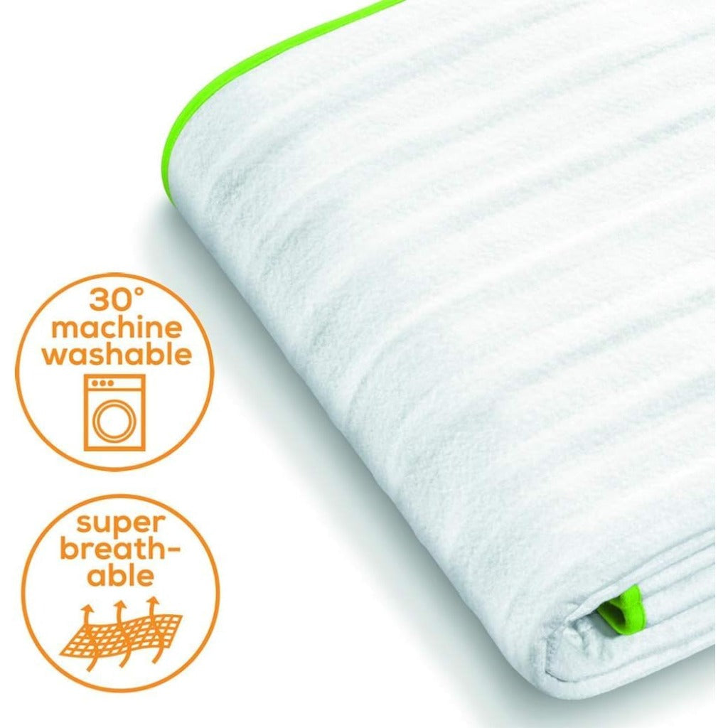 Beurer TS15 Ecologic+ Heated Underblanket - Double Electric Blanket - 152x122cm - Machine Washable Mattress Cover - Damaged Box