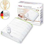 Beurer TS15 Ecologic+ Heated Underblanket - Double Electric Blanket - 152x122cm - Machine Washable Mattress Cover - Damaged Box