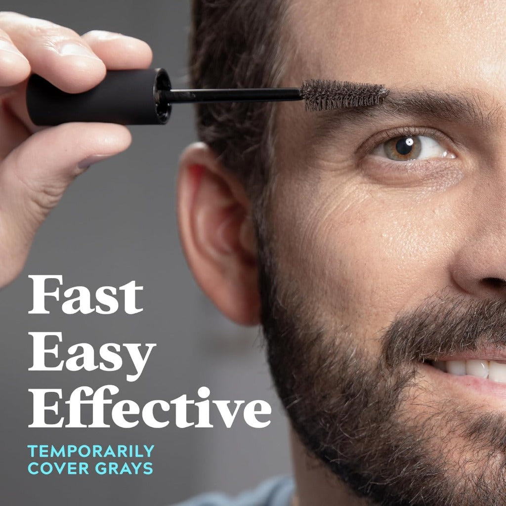 Just For Men Beard & Brow Colour - Brush-In Wash-Out Dark Brown Dye - Damaged Box