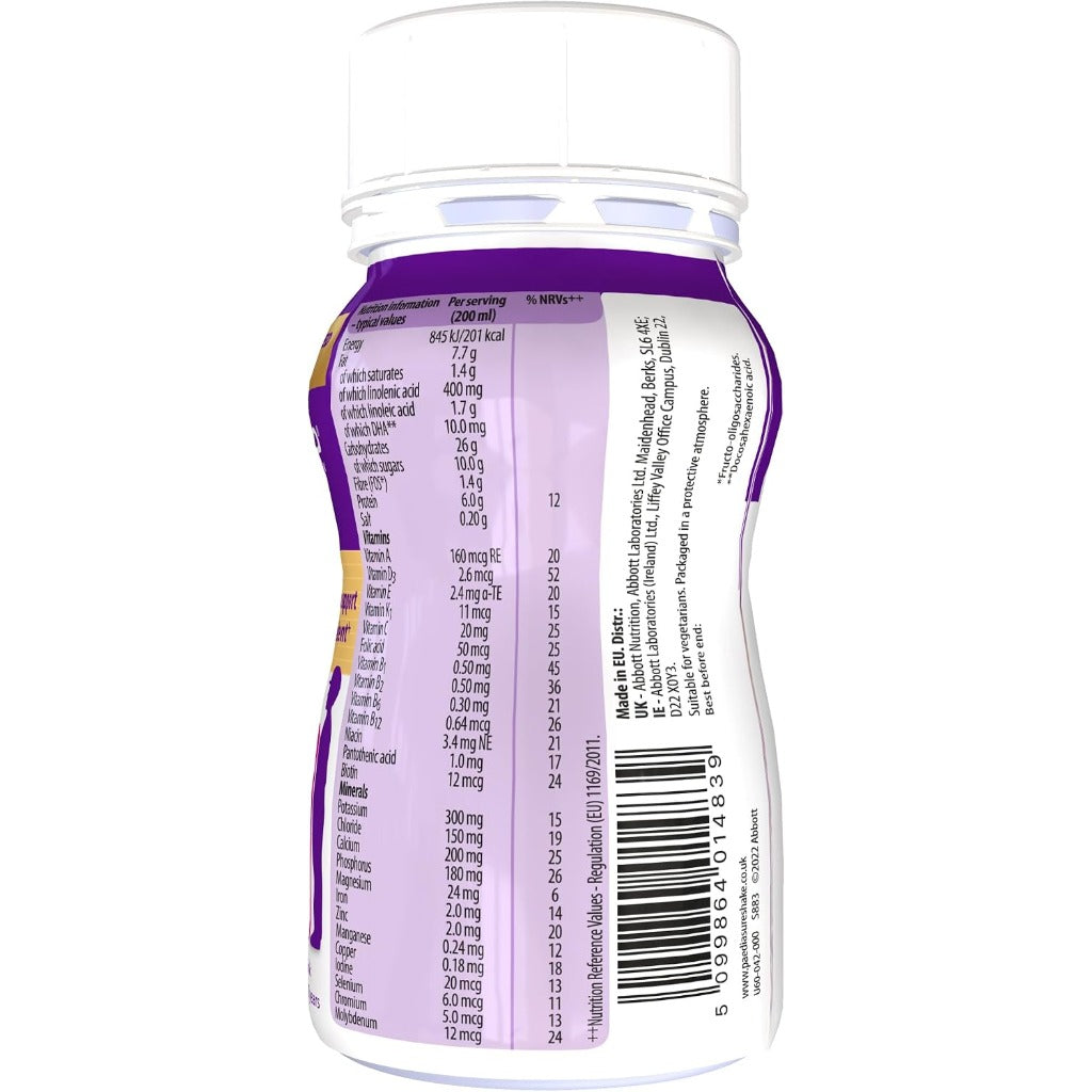 PaediaSure Shake - Vanilla Flavour 4x 200ml - Protein & Vitamin D Supplement Drink - New - BBE 03/2027