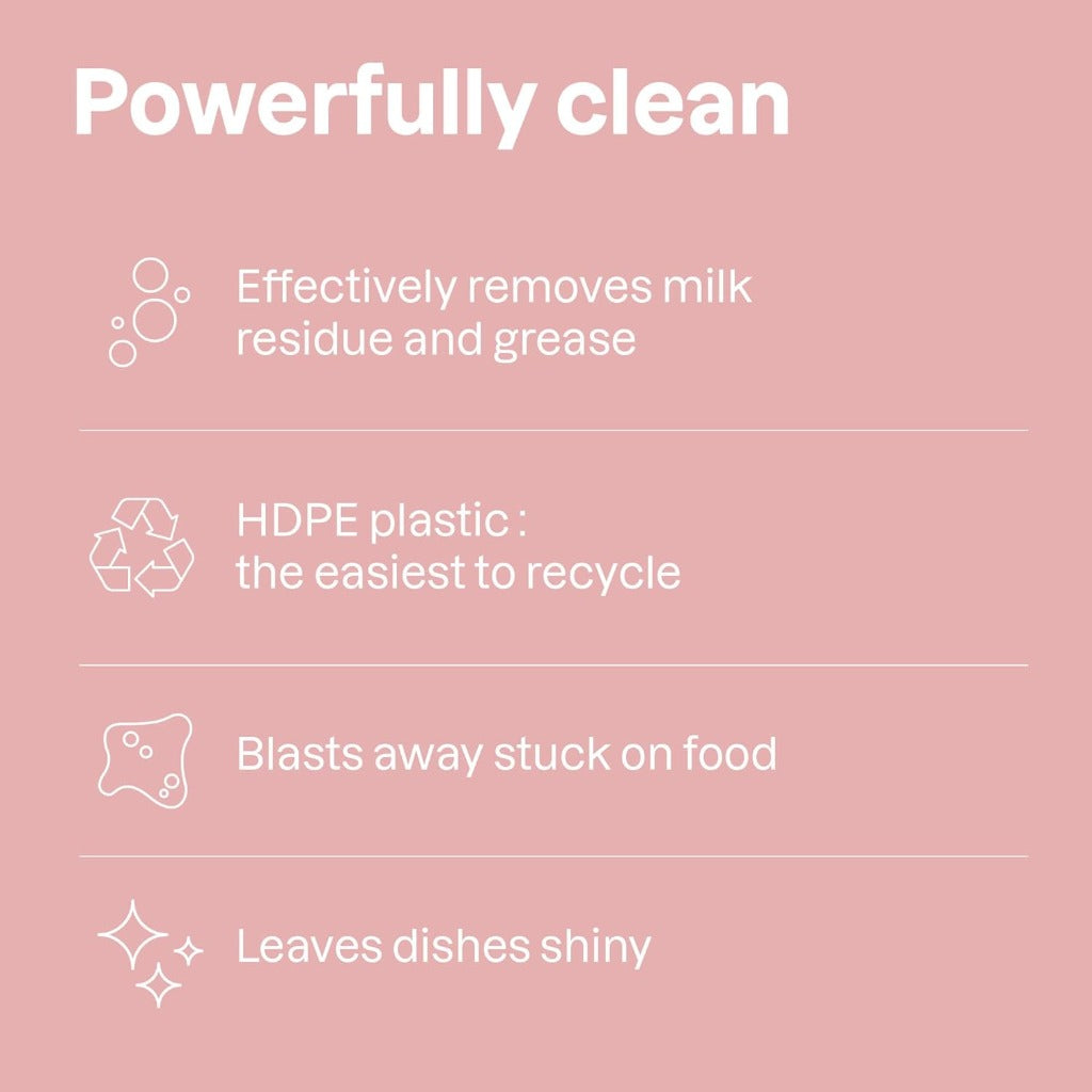 ATTITUDE Baby Dish Soap - Bottle Cleaner - EWG Verified Dishwashing Liquid - Unscented - Vegan - 1 Liter - Milk Residue & Grease Remover - Damaged Box